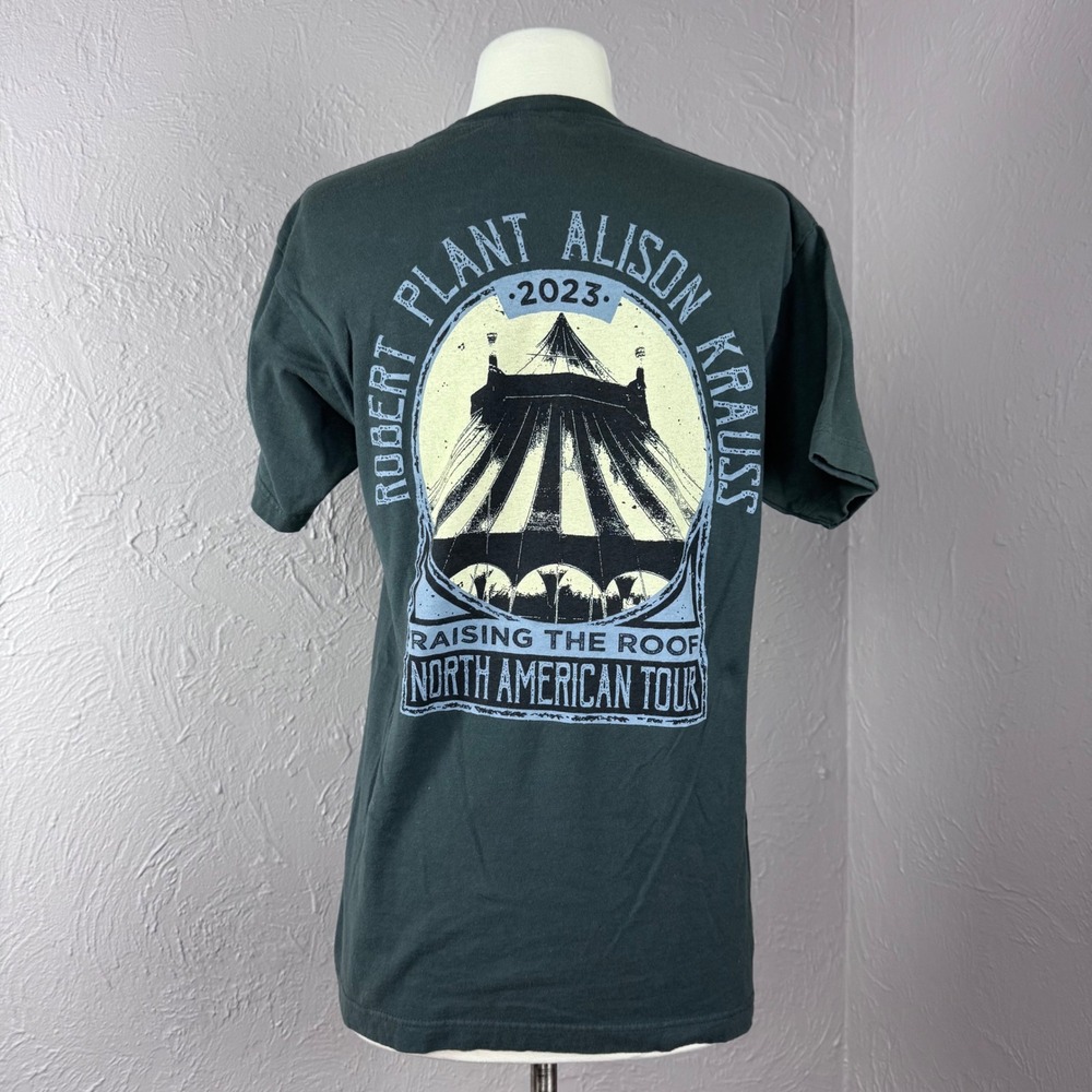 Green Robert Plant and Alison Kraus 2023 Raise the Roof tour shirt Medium (snug)